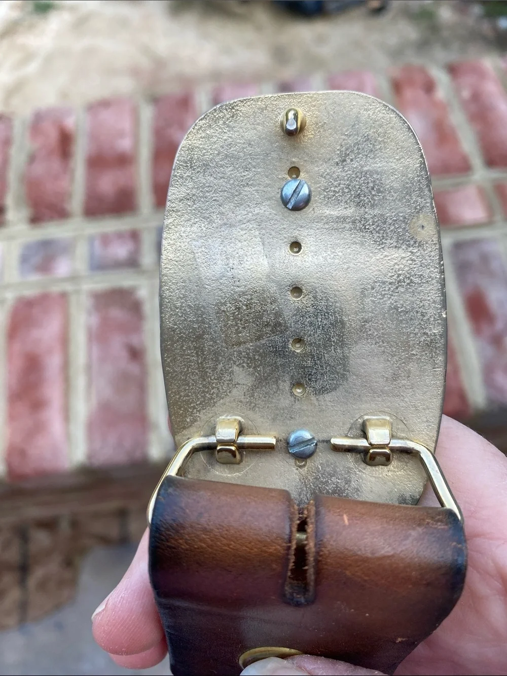 HORSE HEAD ORNATE Buckle Leather Belt